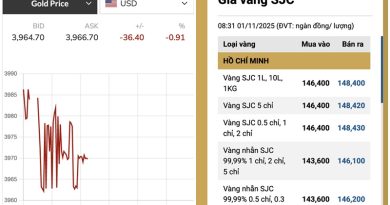 Khả năng giá vàng đang rơi vào chu kỳ giảm